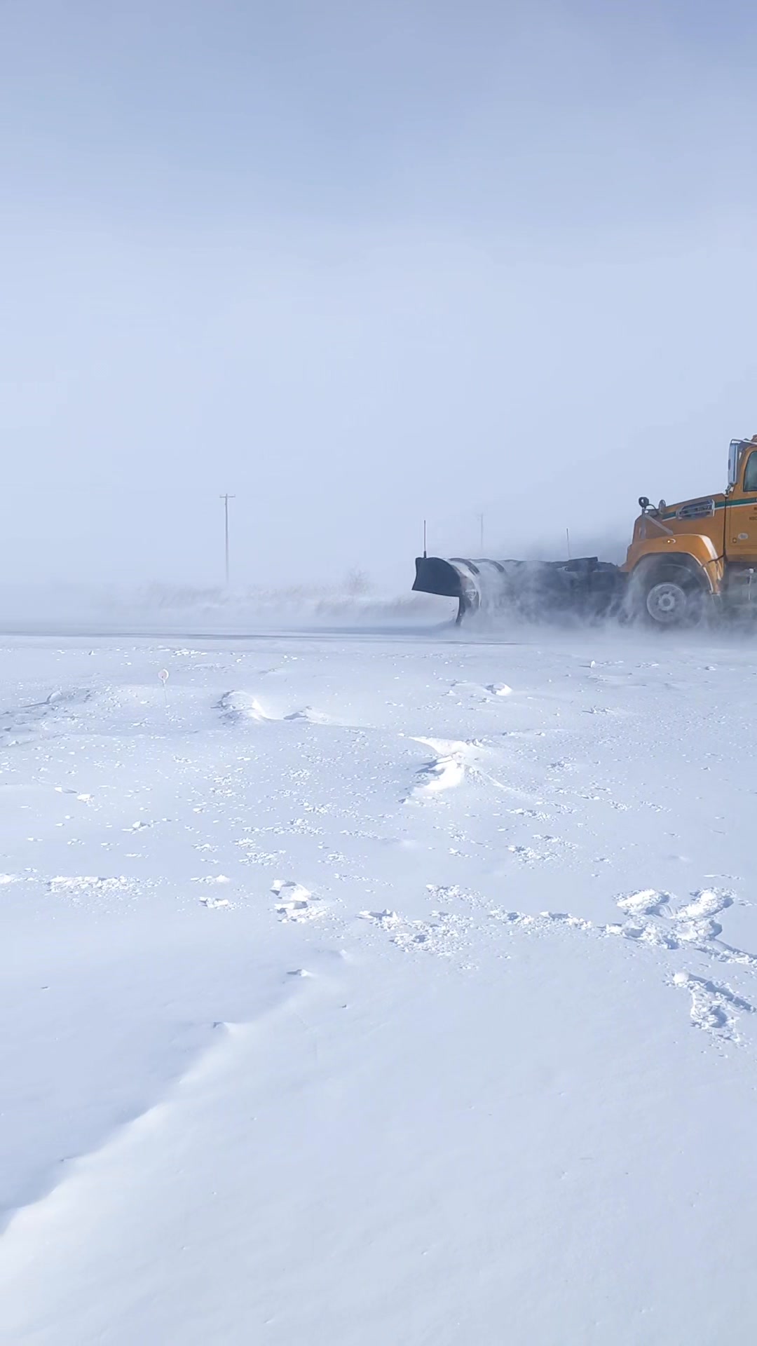Hwy 12N btwn 317 and Gull Lake: strong winds, drifting snow. Actually ...