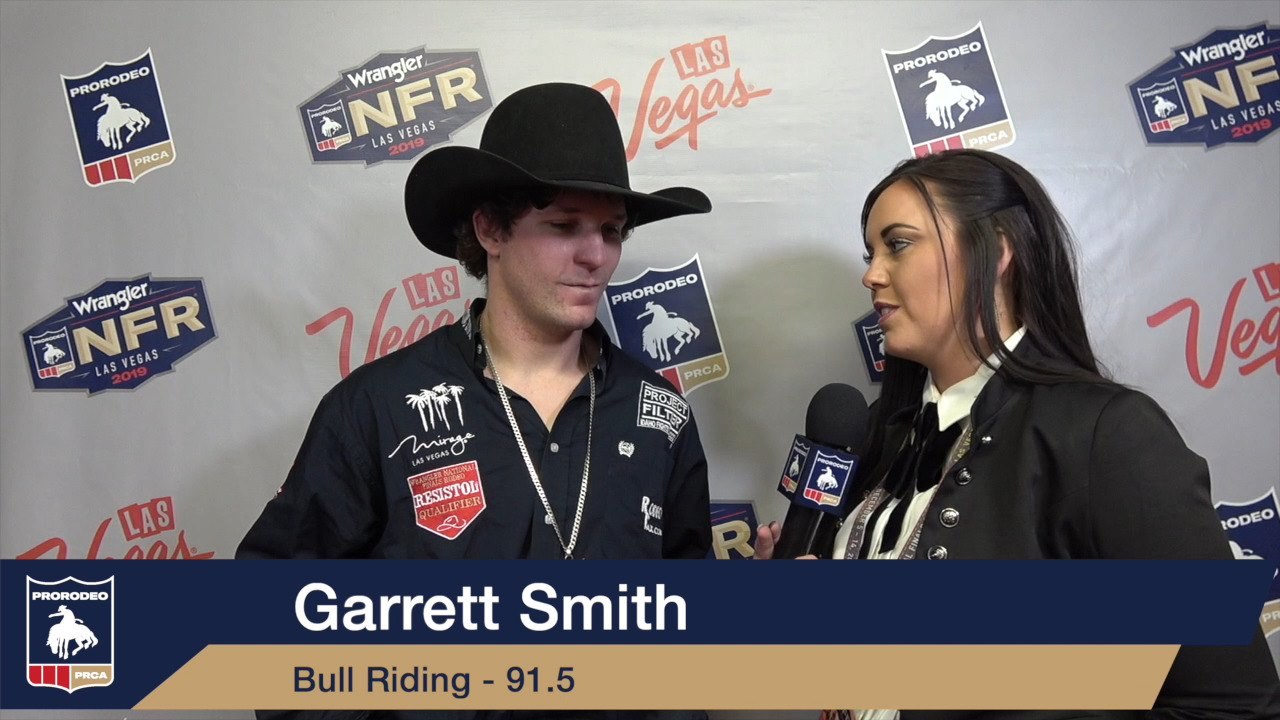 2019 #WranglerNFR | Round 2 Winner | Bull Riding | Garrett Smith | 91.5 ...