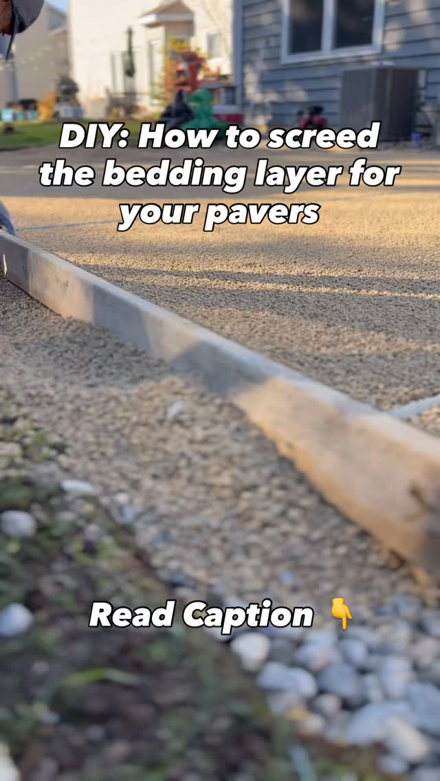 🧱 Learn how to screed sand for your DIY paver patio for a long lasting ...