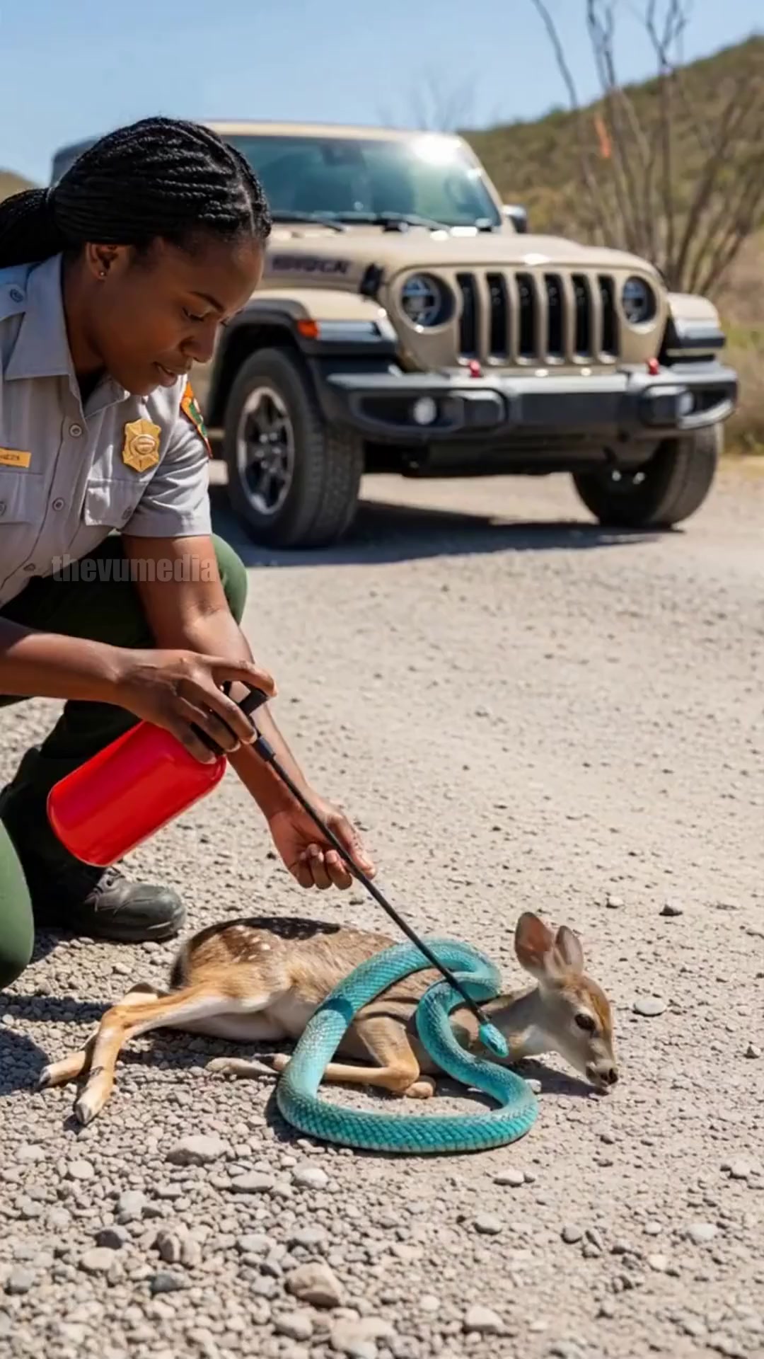 Ranger saves a helpless animal from a dangerous snake attack! # ...