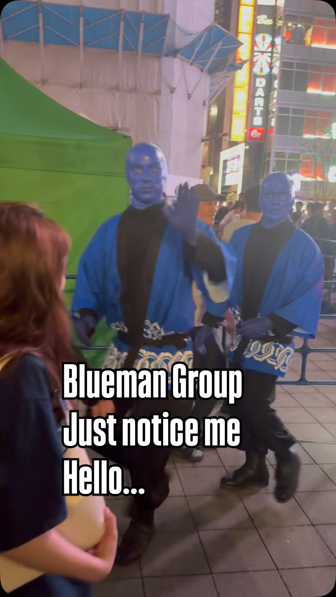 Blueman Group just notice me. #bluemangroup #blueman #shinjuku