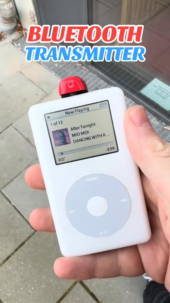 iPod Classic using a Bluetooth attachment for the Nintendo switch