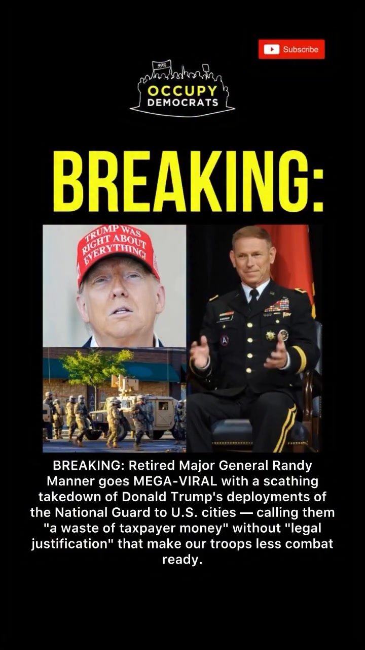 10/28 🚨BREAKING: Retired Major General Randy Manner just went MEGA ...