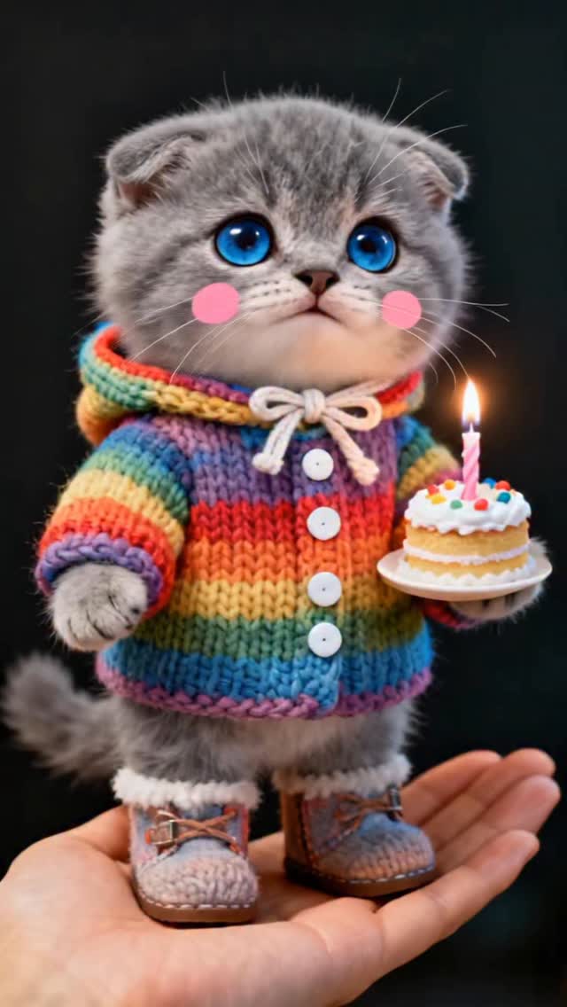 Celebrate your special day with the sweetest singing kitten! This ...