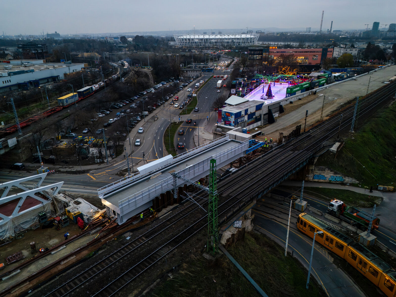 Új hidat kapott Budapest 🚆 Decemberben a Déli Körvasút G3 jelű, csaknem ...