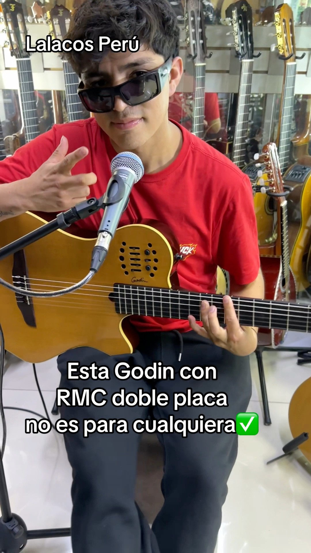 Godin equipada con sistema RMC de doble placa, respuesta precisa en ...