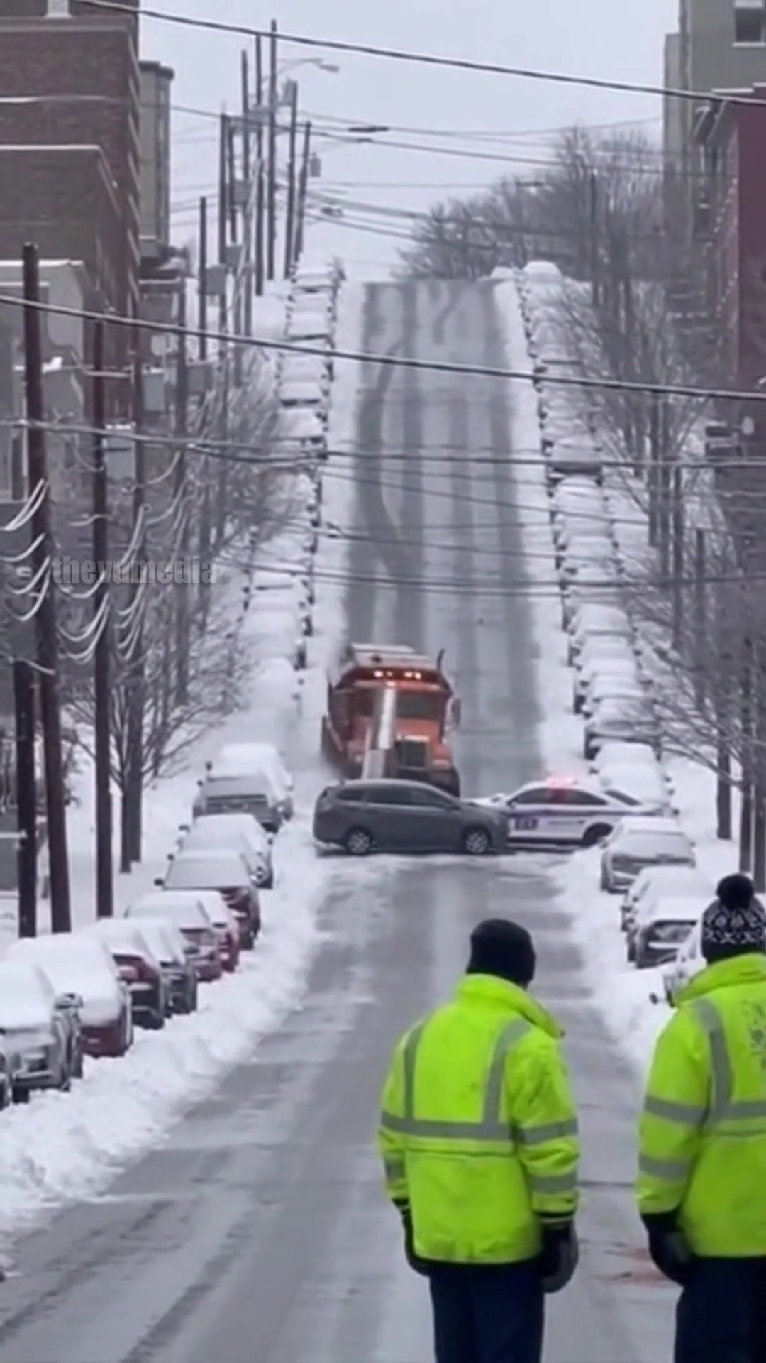 Municipal Disaster in Montreal: Runaway Snow Plow Destroys Street of ...