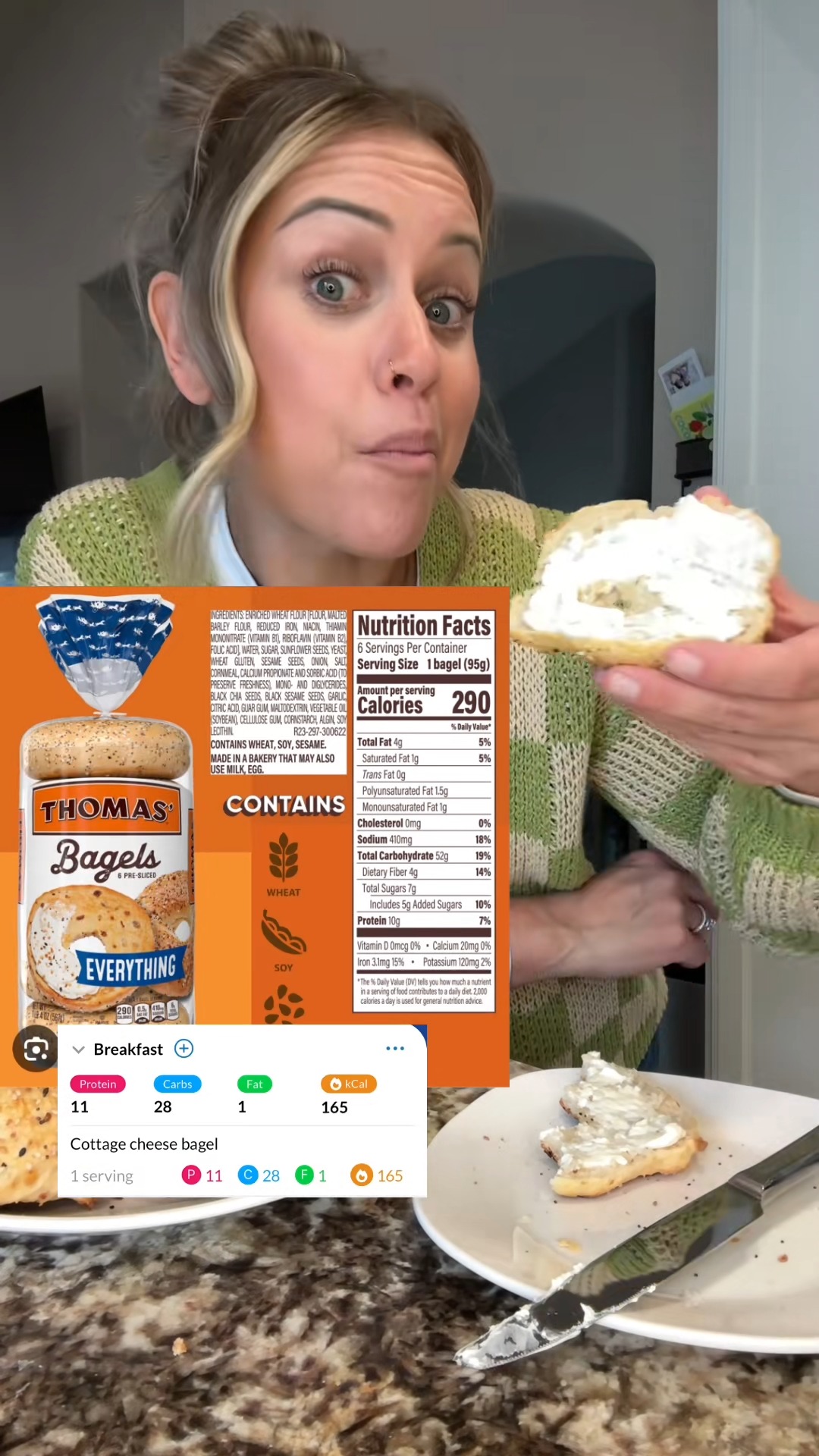 Cottage Cheese Protein Bagels vs Store-Bought — Worth It? 🤔 #breakfast ...