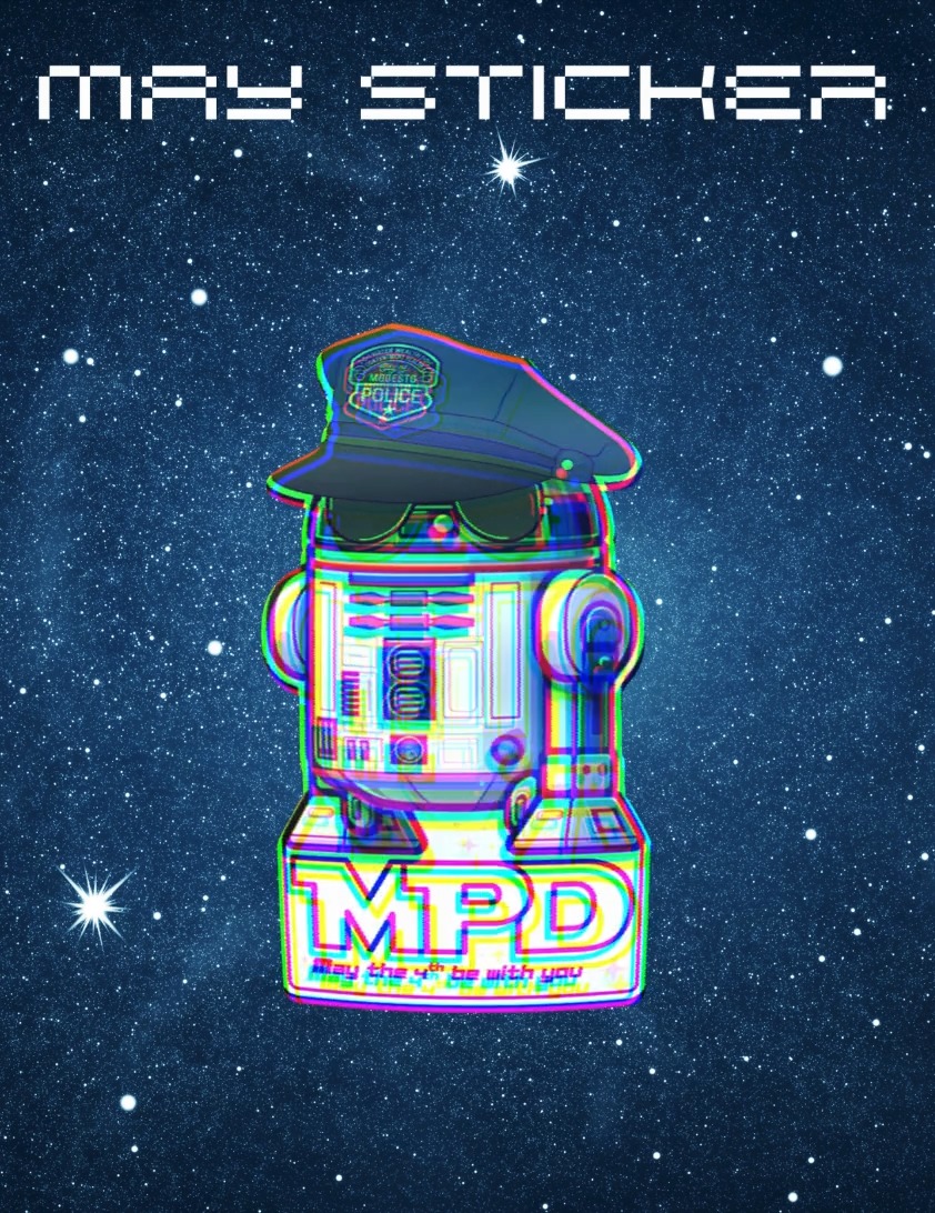 Our May sticker is out of this galaxy! Ask an officer or stop by the ...