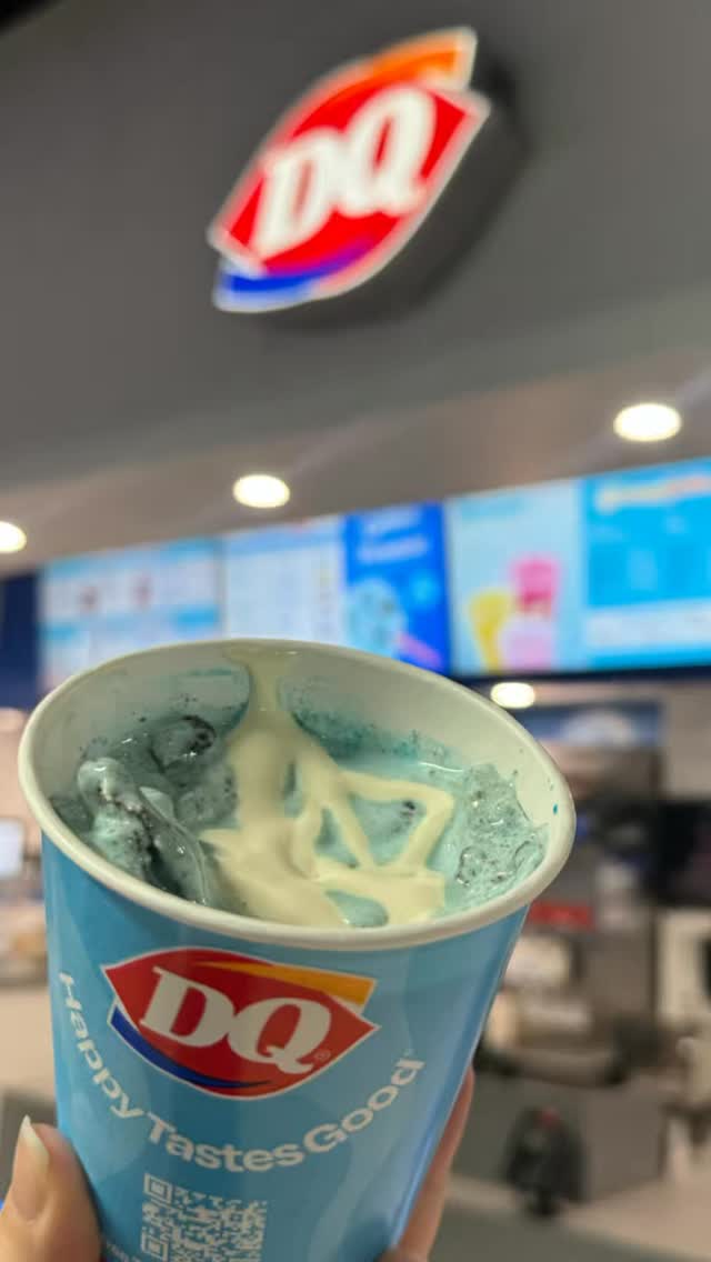 Come try the new Snowdrift blizzard at DQ!! ️🍪 Oreo cookie pieces, cake ...
