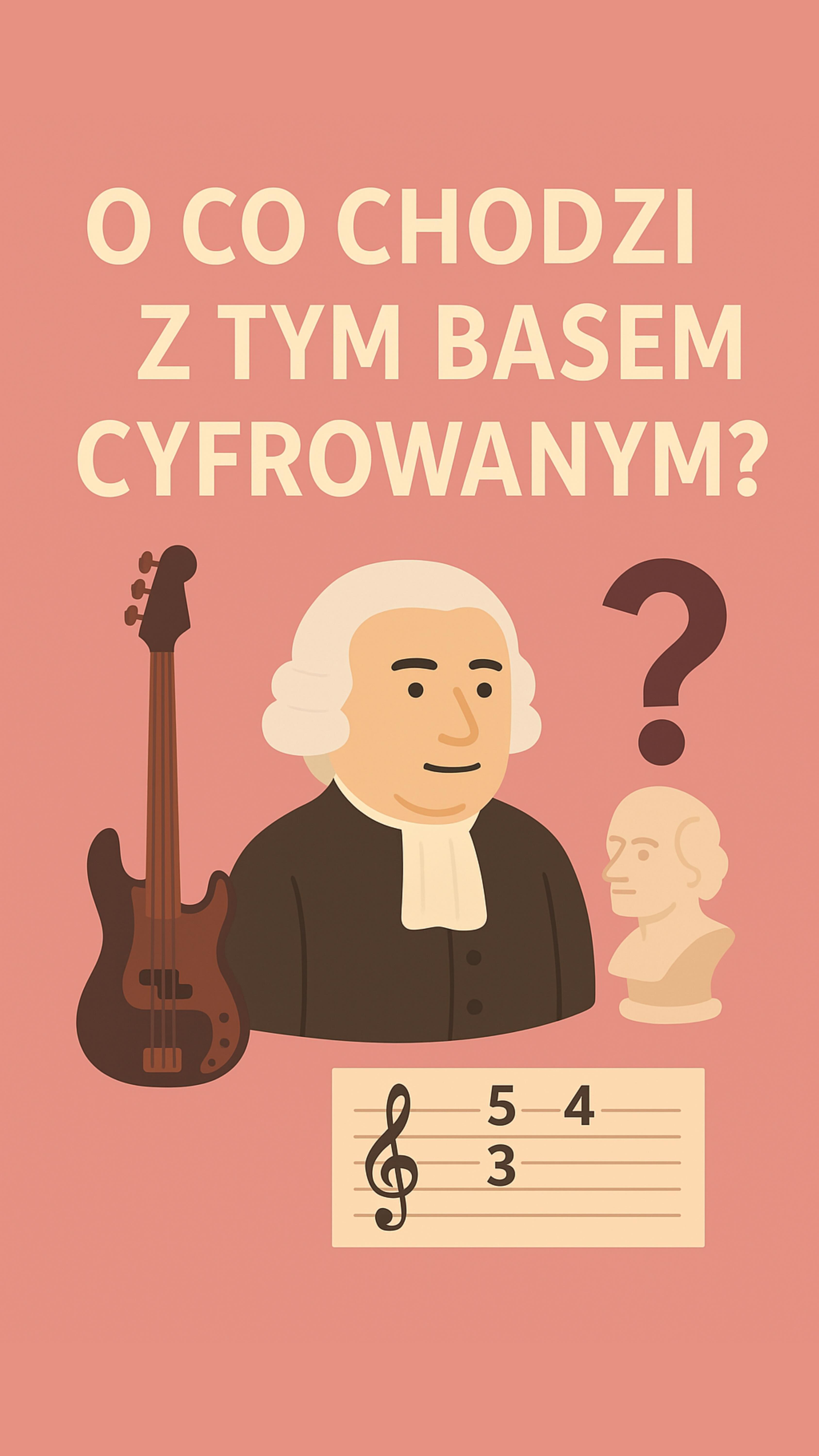 Basso continuo czyli bas cyfrowany, fundament muzyki barokowej. Brzmi ...