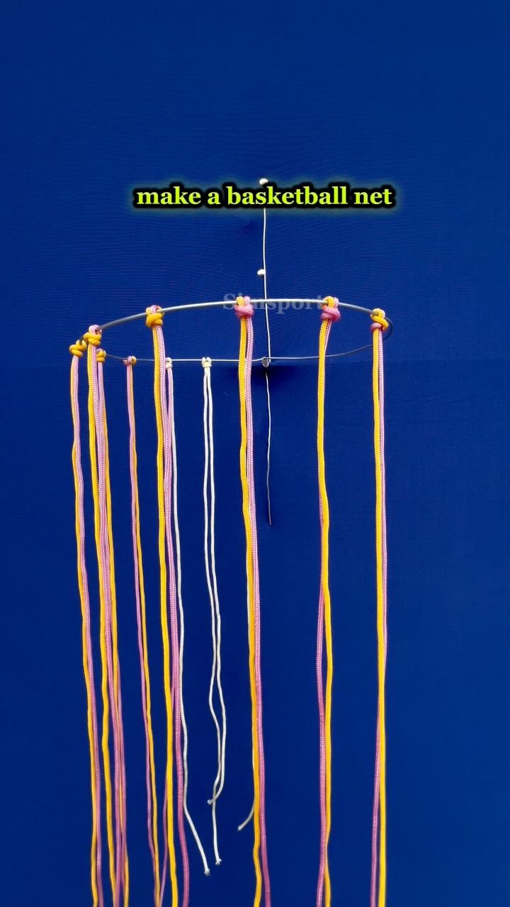 The first step is making a basketball net #netbasketball # ...
