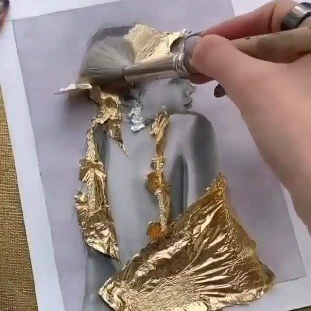Gilding is a decorative technique for applying a very thin coating of ...