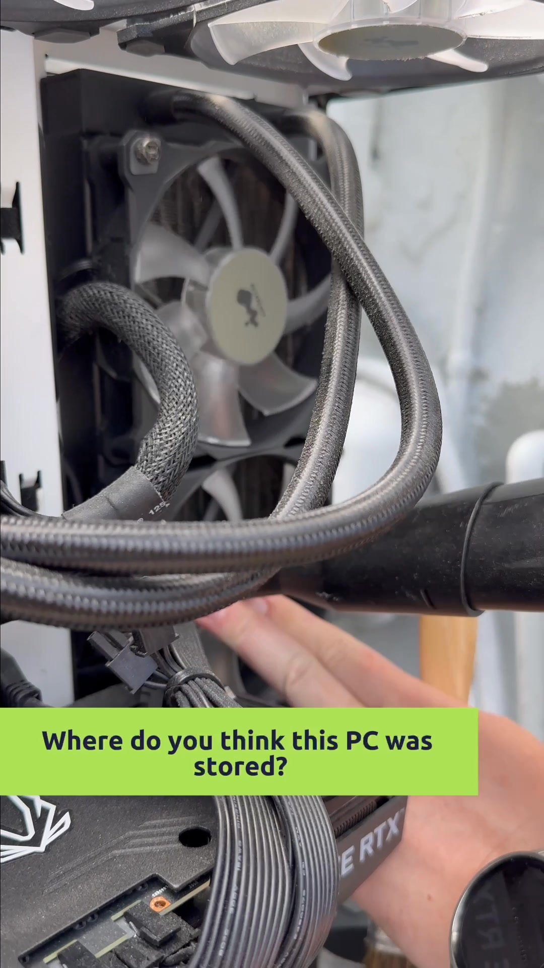 Preventive maintenance makes a difference. This white‑themed gaming PC ...