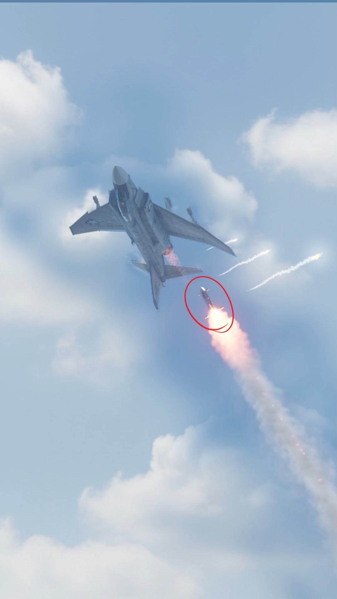 Pilot Faces Danger as Two Missiles Pass Near the Jet! #pilot #jet # ...