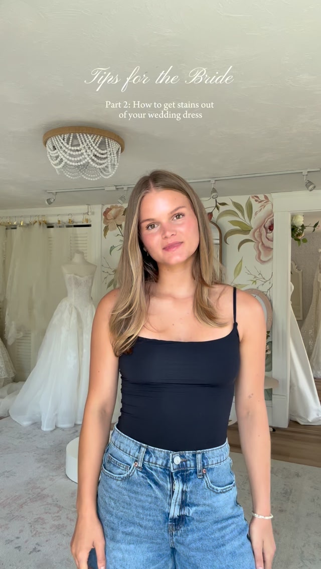 how to get stains out of bridesmaid dress Wedding stain emergency? We’ve got you!, Your gown is meant be worn, celebrated in, and sometimes it gets a little messy. This is the stain remover we use and recommend for brides because it Size:Inspiring tulle Very, Very, Very, Very,