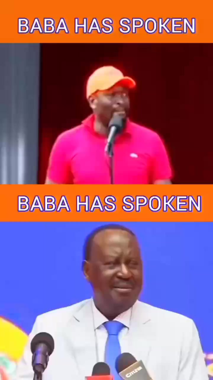 Raila's speech that Edwin Sifuna was reffering to yesterday , 'Who told ...