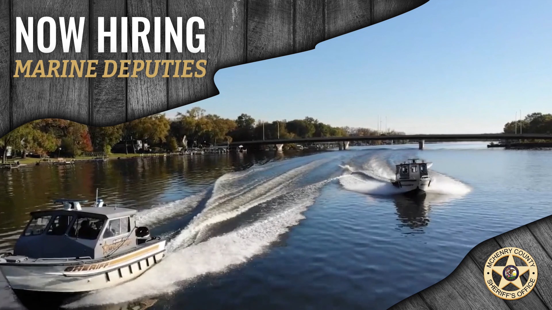 Now Hiring Marine Deputies! 🚤 Patrol the waters of the Fox River and ...
