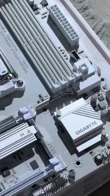 Make your dream white PC build possible with the Gigabyte B850M
