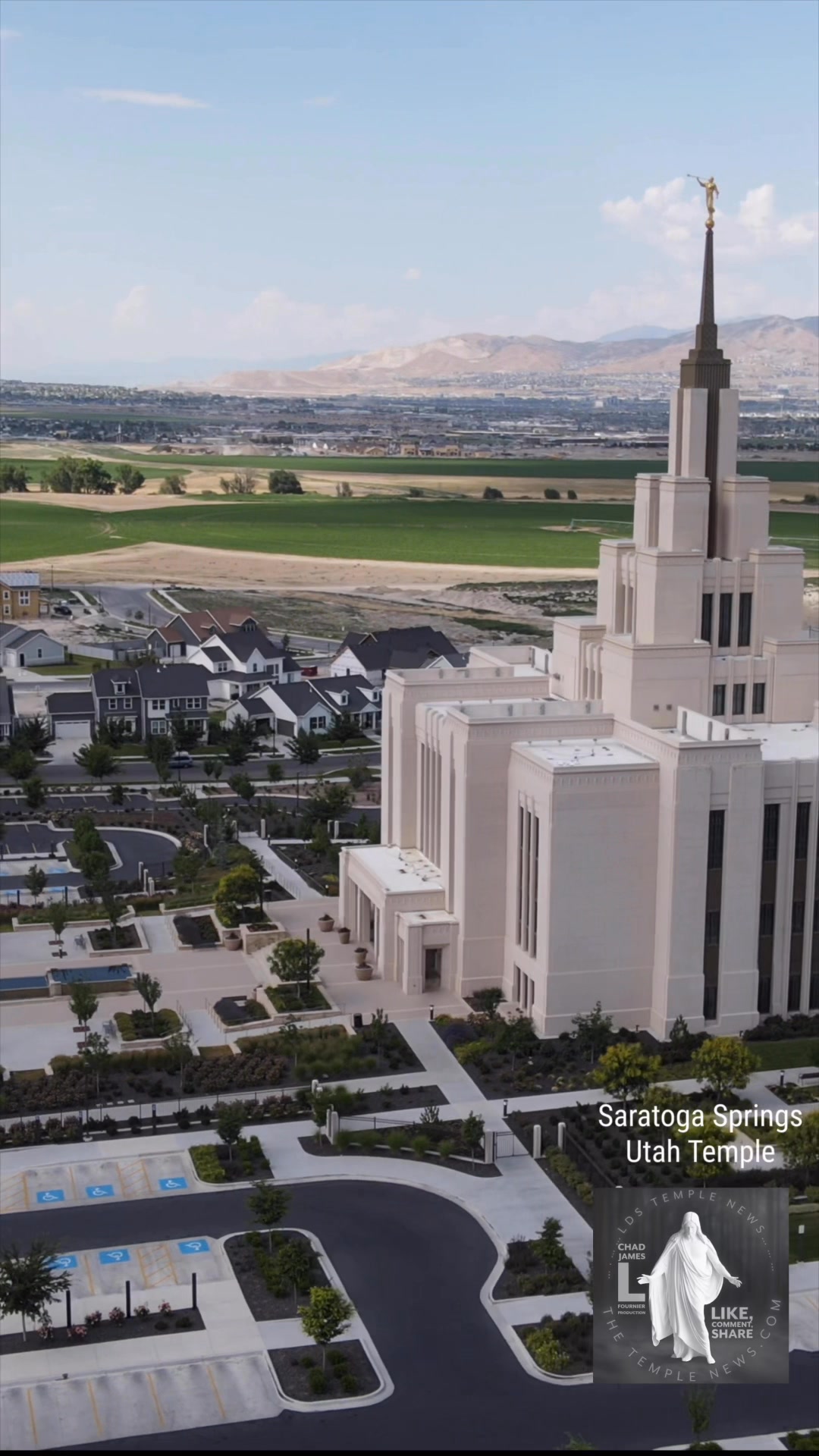 The Saratoga Springs Utah Temple stands as the 179th dedicated temple ...