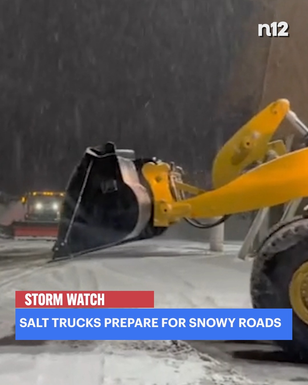SNOW PREP: Video from the county executive shows salt trucks hitting ...