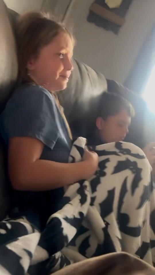 Harper watched had a Scream marathon with Aubree and Weston today and ...