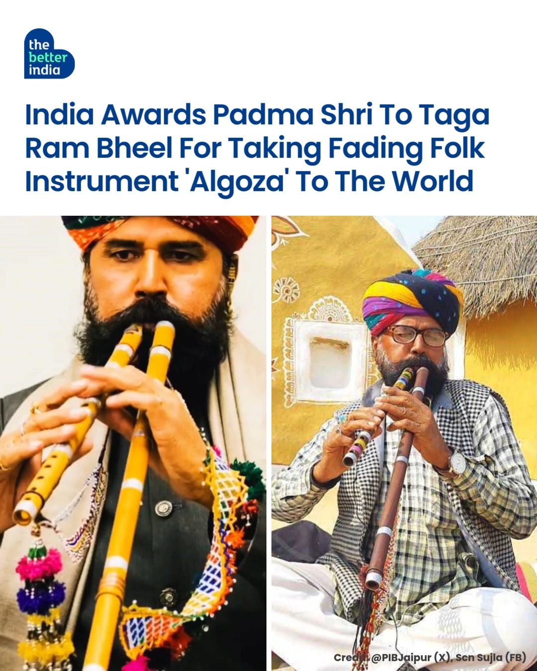 From the sands of Rajasthan to the nation’s highest honour! Taga Ram ...