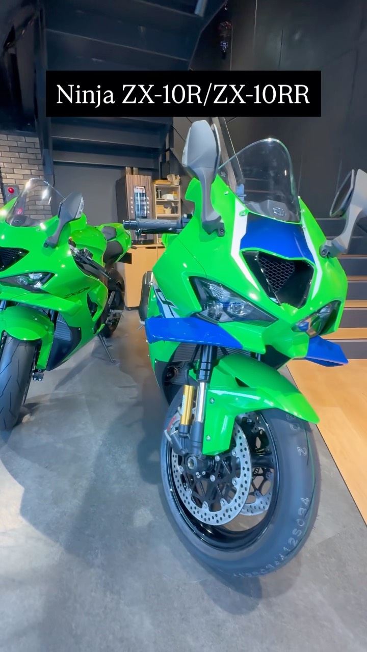 新型Ninja ZX-10RRのご納車整備中のエンジン始動の動画を撮りました