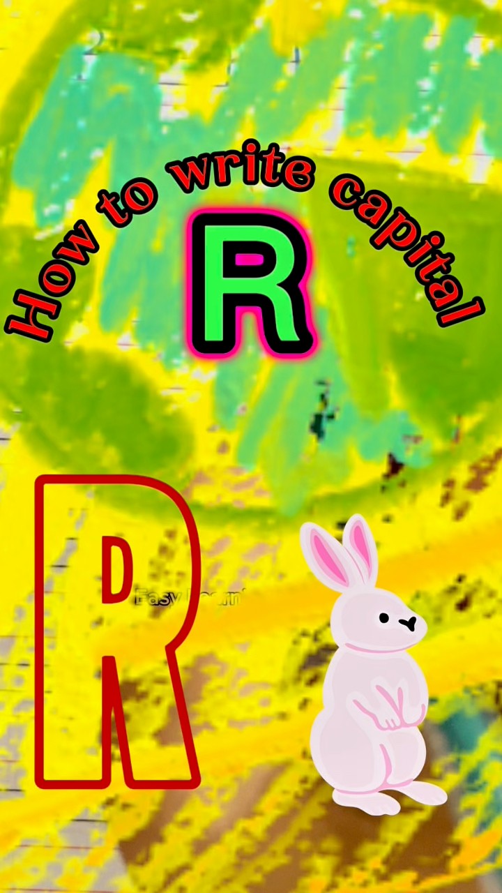 How to write capital letter 'R' ️ Save it for practice. ️ # ...