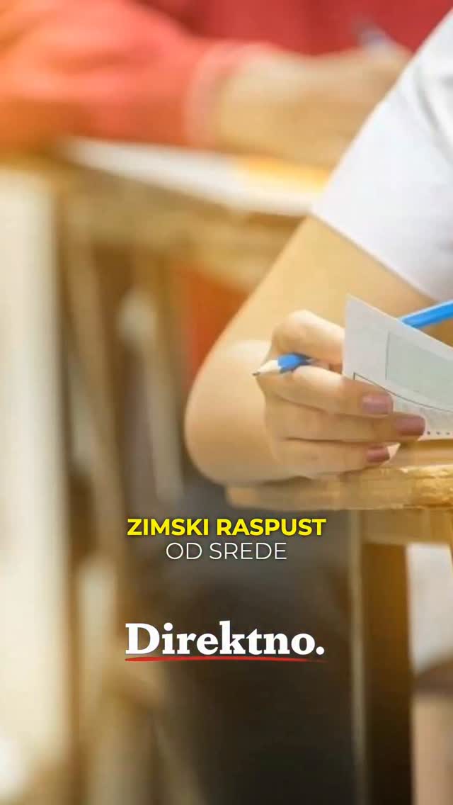 Zimski raspust od srede! Evo KOJIM ĐACIMA u Srbiji će odmor trajati ...