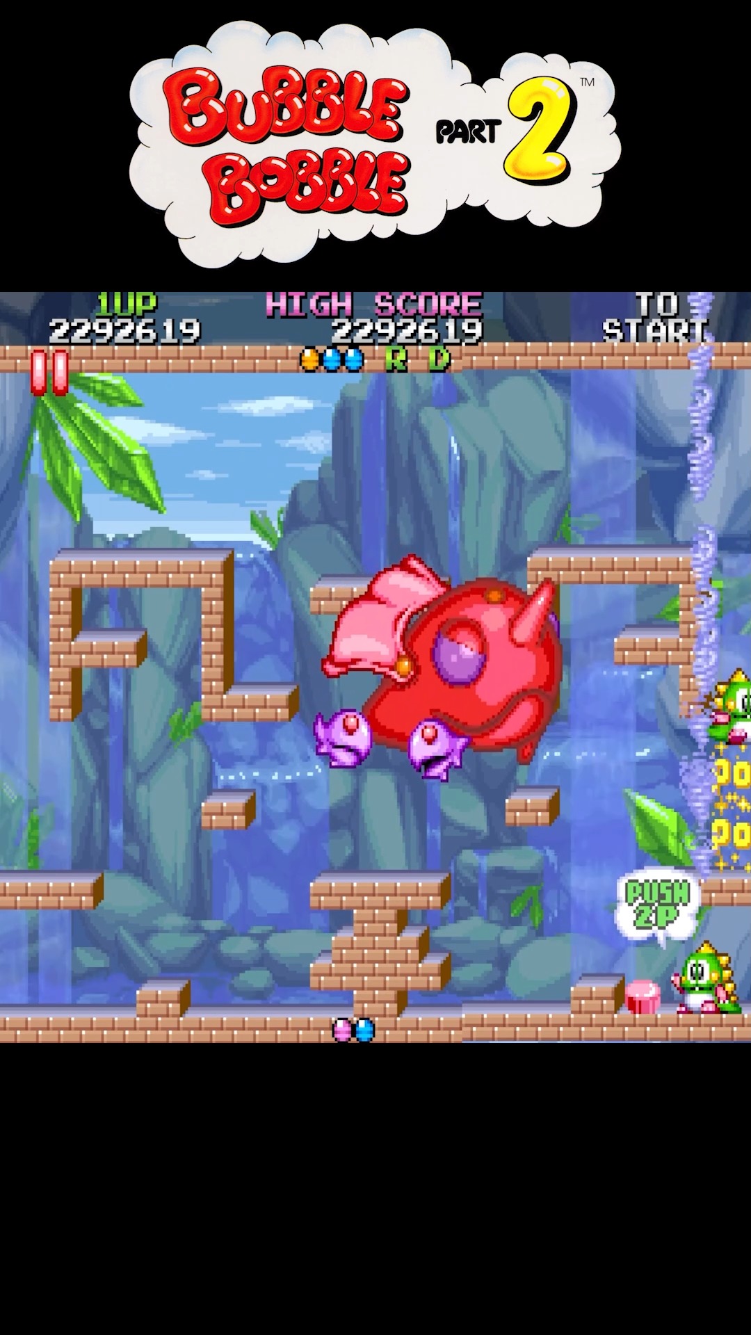 Bubble Bobble 2 Boss 5 Super Beluga #bubblebobble2 #arcade