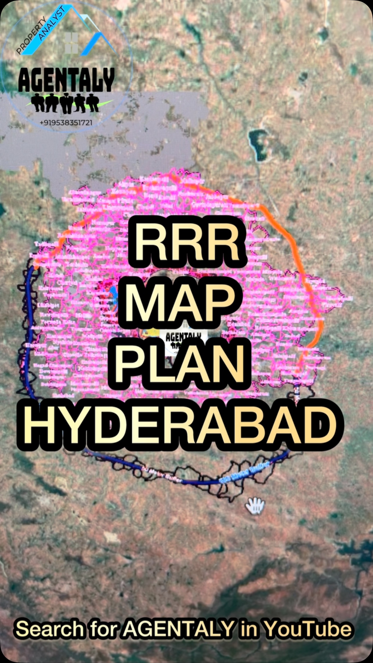 RRR Map Plan Regional Ring Road Hyderabad | Exact Alignment, Survey ...