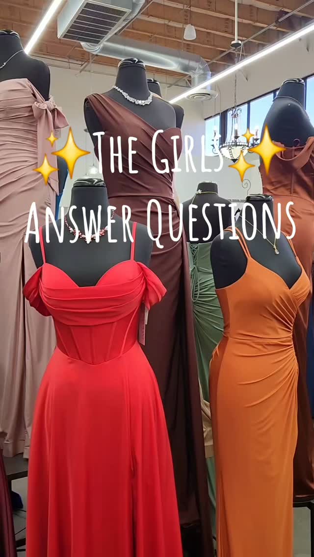 Answering Some Frequently Asked Questions! #prom #dress #dresses #bridesmaids | Lizzie G Formals