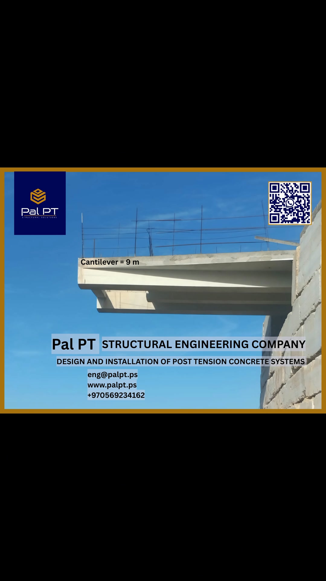 Cantilever = 9m Pal PT Structural Engineering Company, #POSTTENSION ...