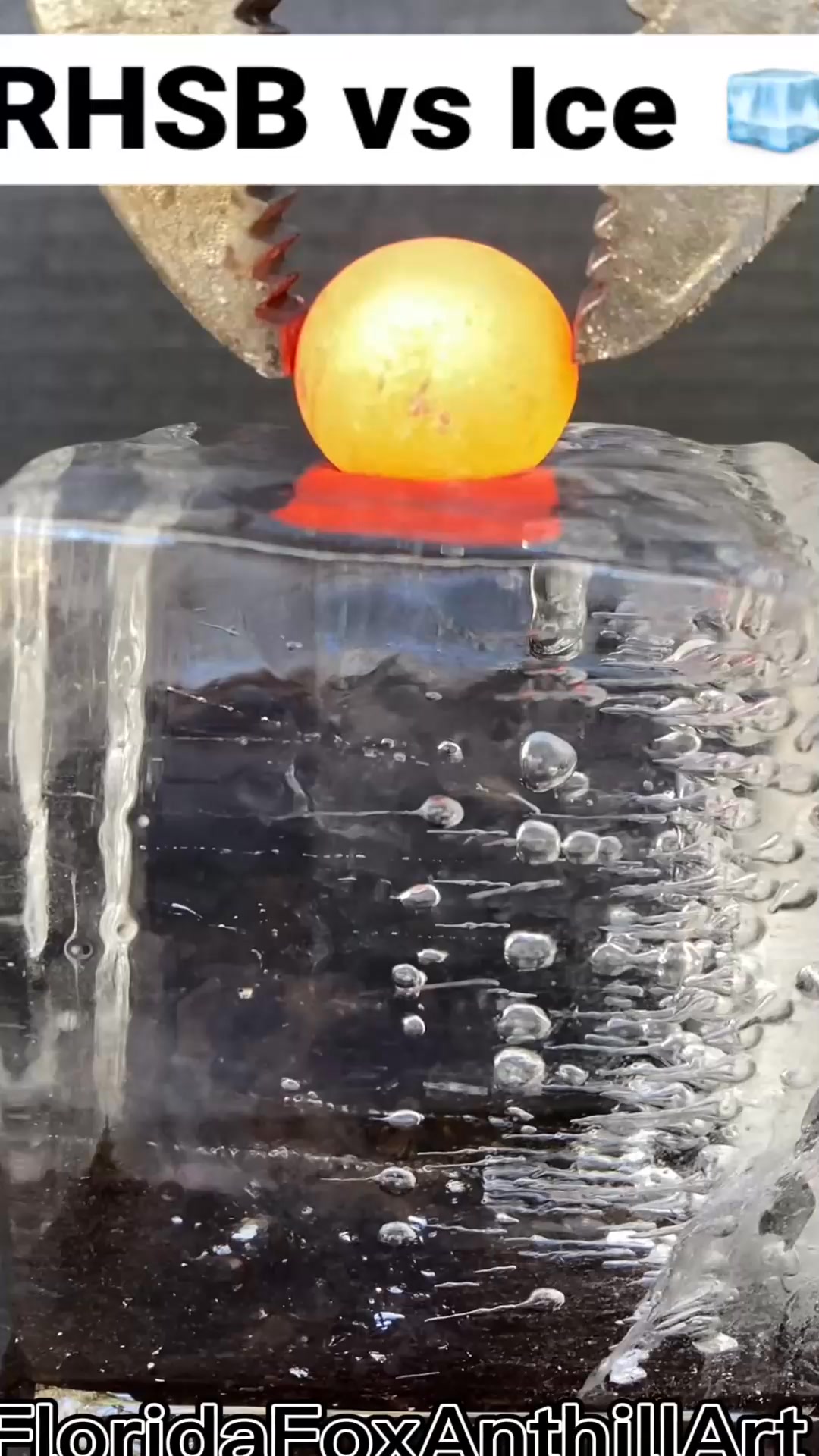 RHSB vs Ice 🧊#RHSB #satisfying #experiment #redhot | High 139 | Facebook