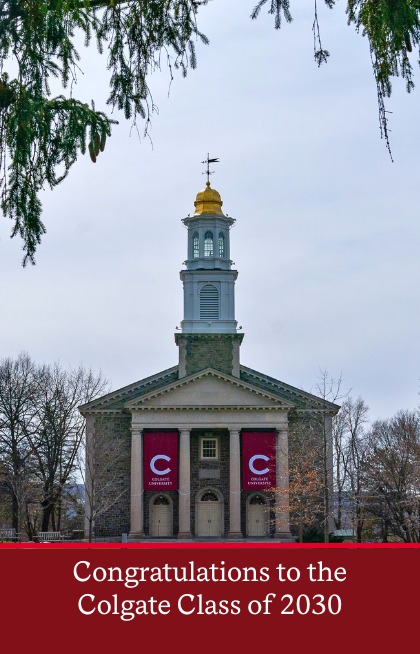 Congratulations to the first members of the Colgate Class of 2030. # ...