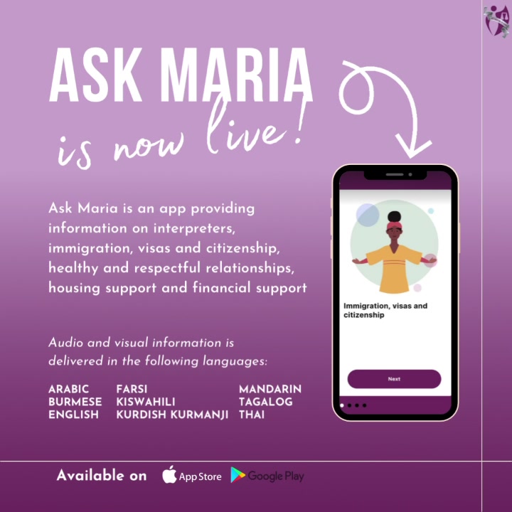 Our Ask Maria app is now live!! Culturally and linguistically diverse ...