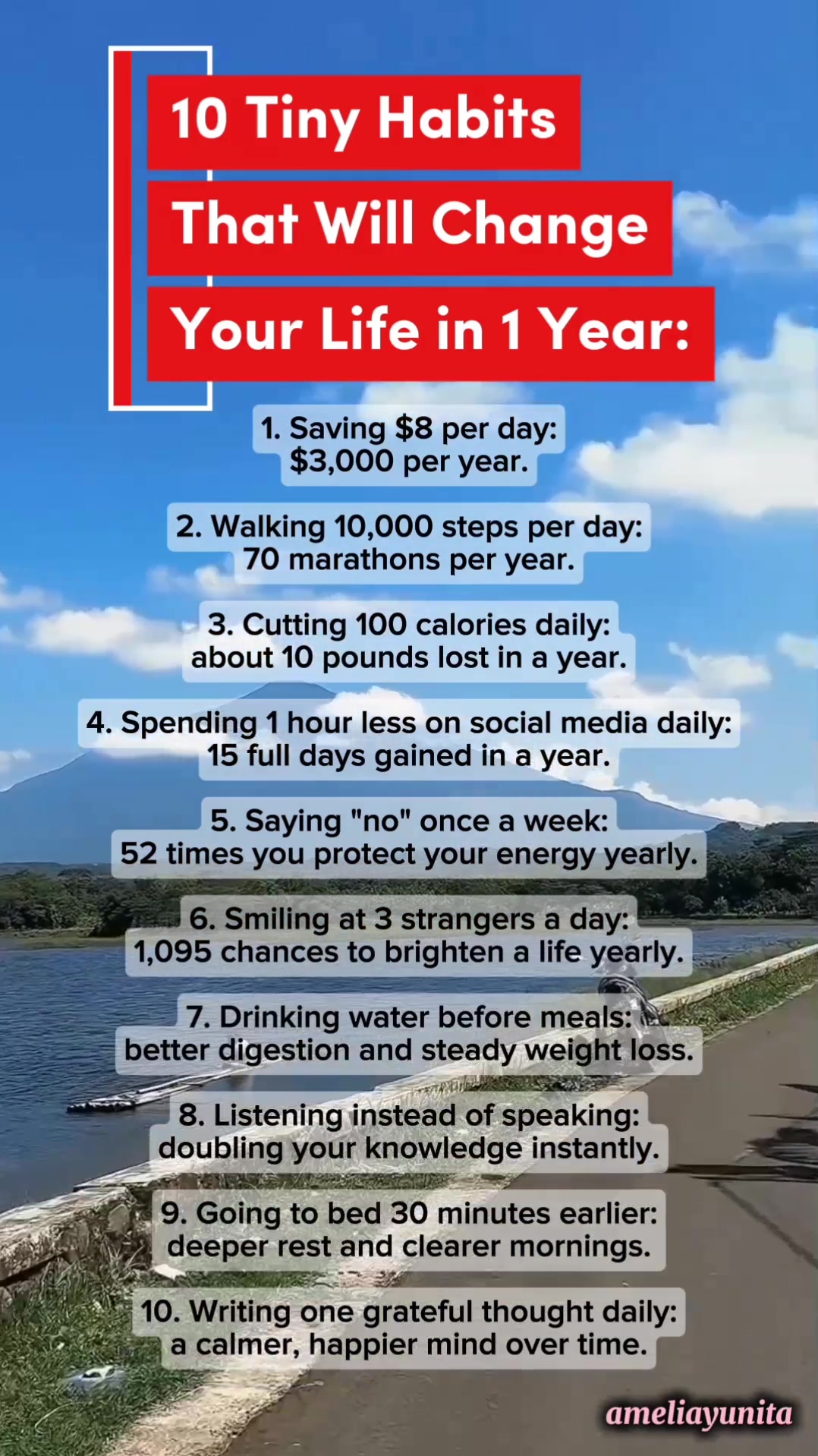 10 Tiny Habits that Will change your life in 1year #fypglobal #reels # ...