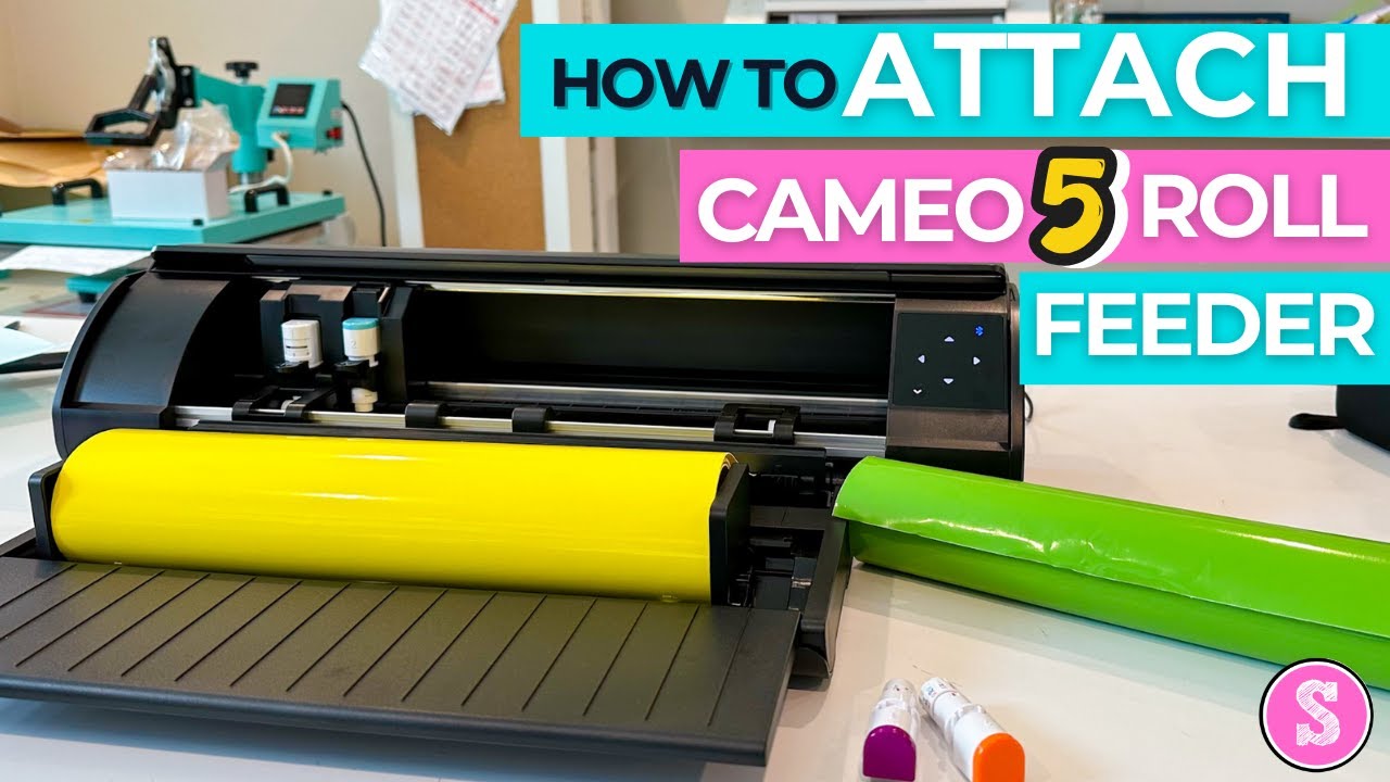 Learn How to Attach the CAMEO 5 Roll Feeder During Setup 