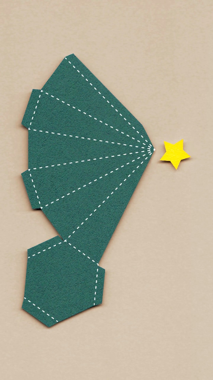 Christmas tree Paper box🎄 #design #展開図 #dıy #papercraft #origami # ...