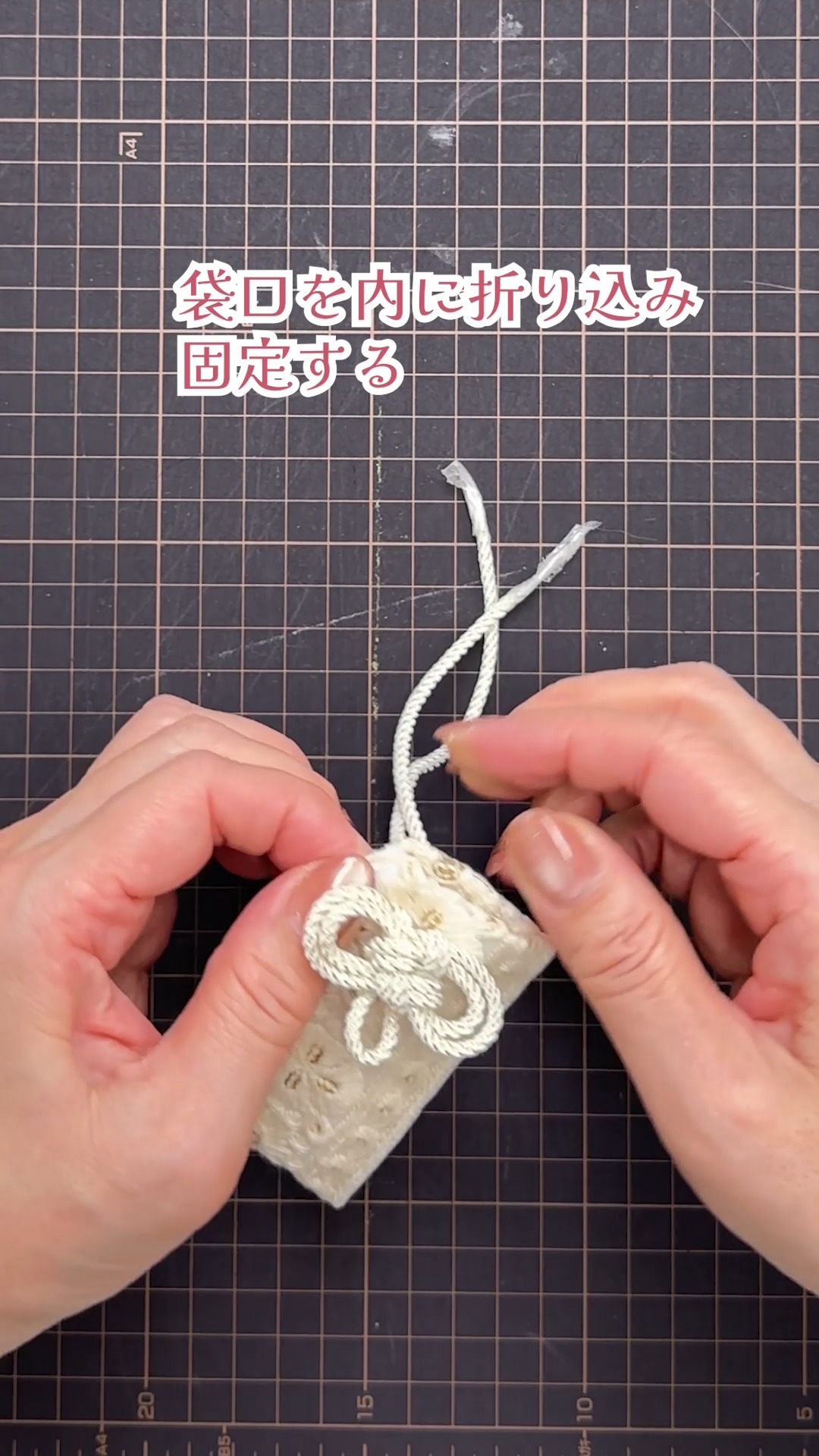 作ってみたいと思ったら保存してね💗 願掛けした手作りのお守りを作