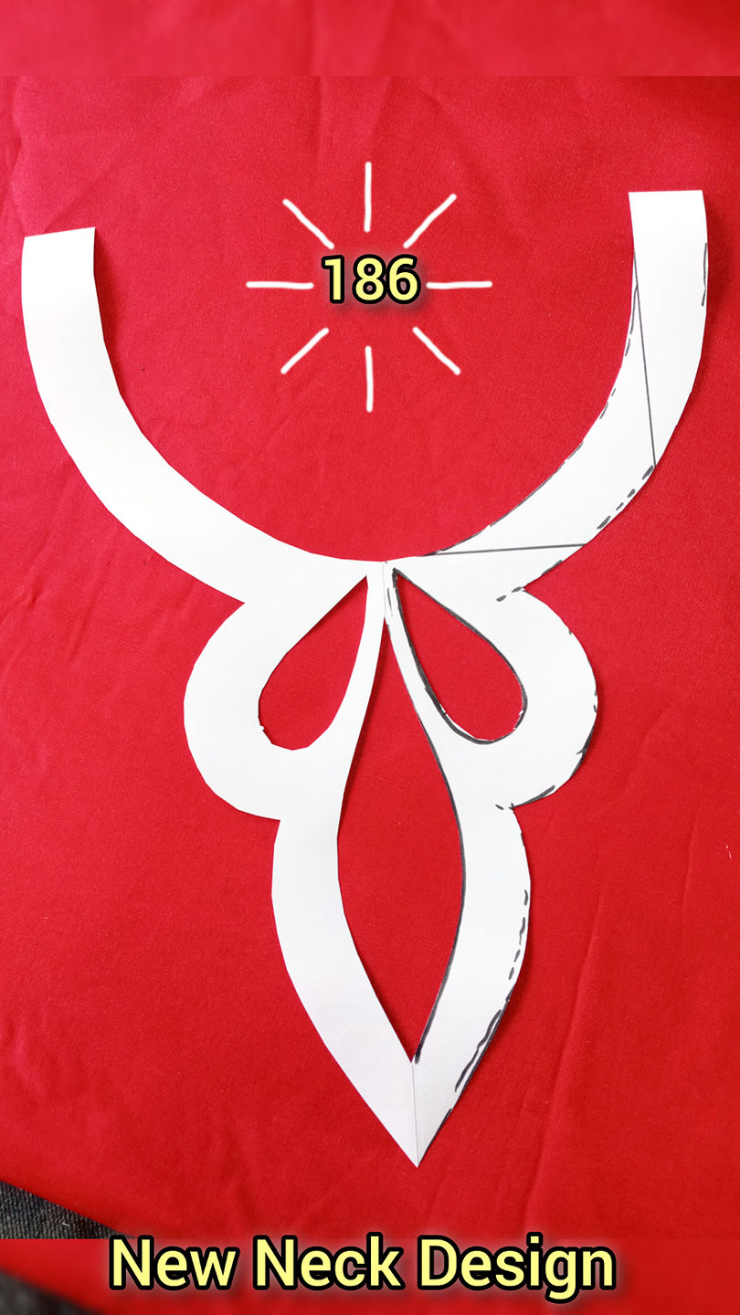 part 186 | New Neck Design Cutting Tutorial Video | কামিজের নতুন গলার ...