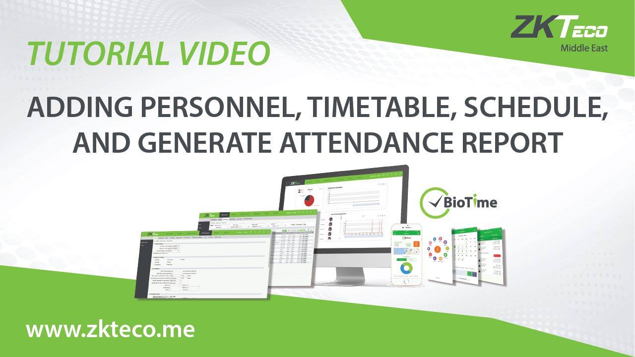 Here's a quick video showing how to add personnel, assigning timetable ...