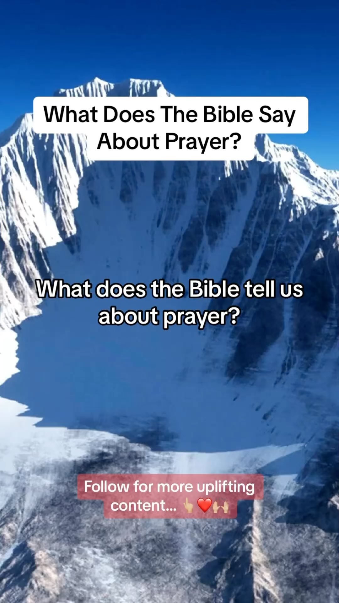 Pray without ceasing. Pray fully with your heart, mind, and soul, and ...