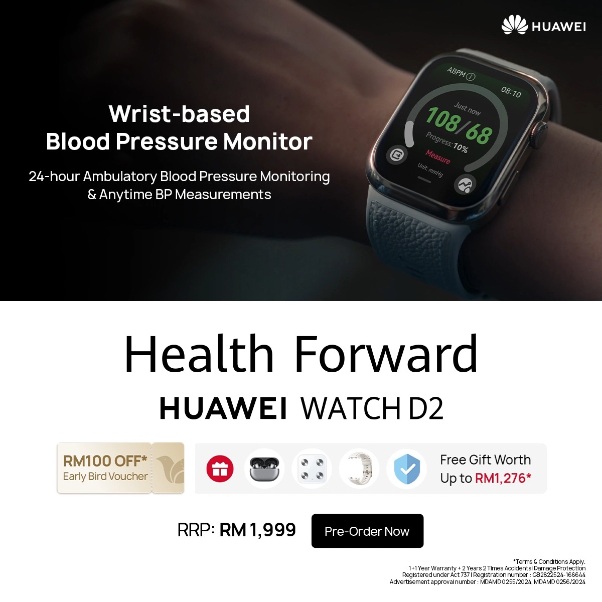 Introducing the all-new #HUAWEIWATCHD2—your ultimate health 