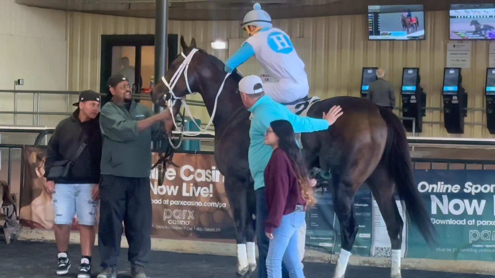 No Easy Days & jockey Eliseo Ruiz roll on by the front runner to win in ...