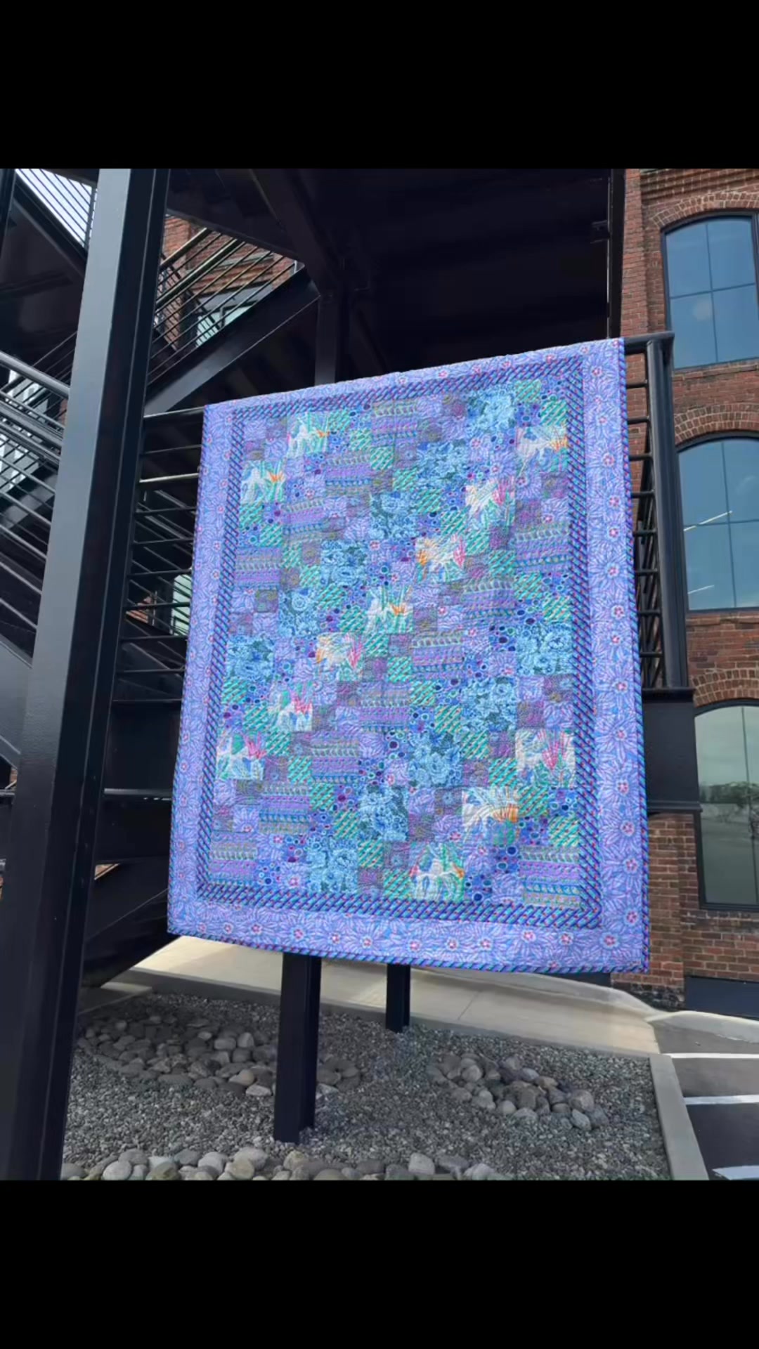 Let the color flow 🌈 The Waterfall Quilt by Susan Ziegler is a quick ...