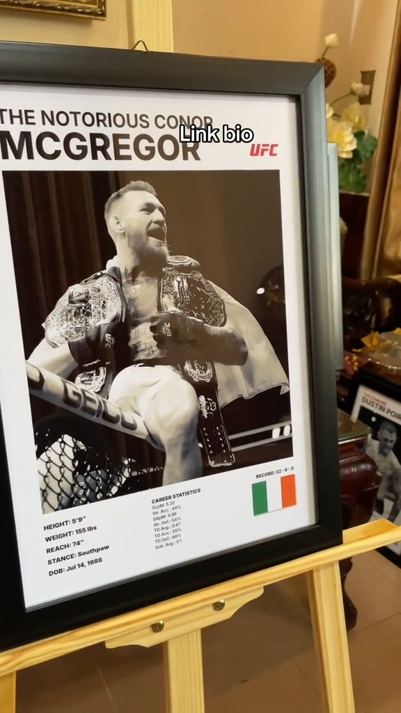 Tranh treo, để bàn decor phòng cho fan UFC , conor mcgregor #ufc # ...