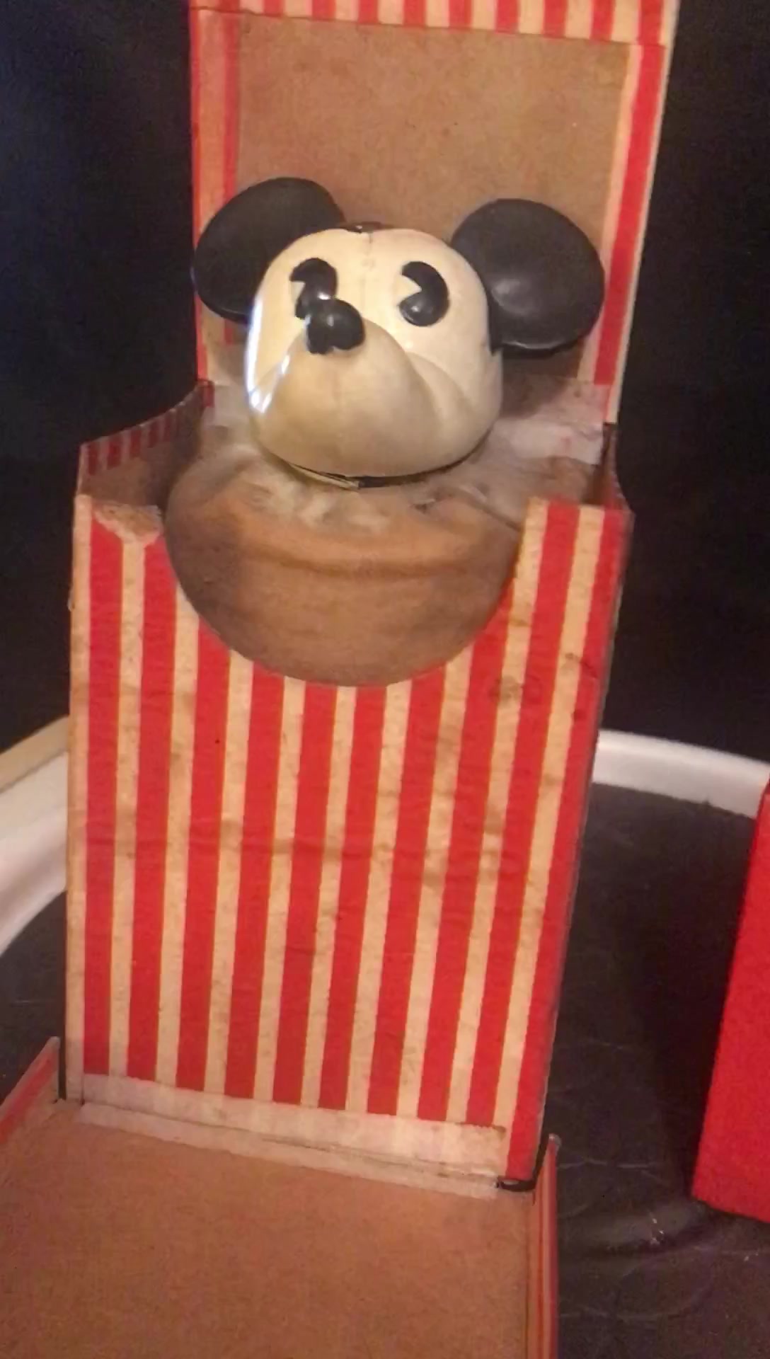 Vintage 1930s Japan Mickey Mouse Jack in the Box