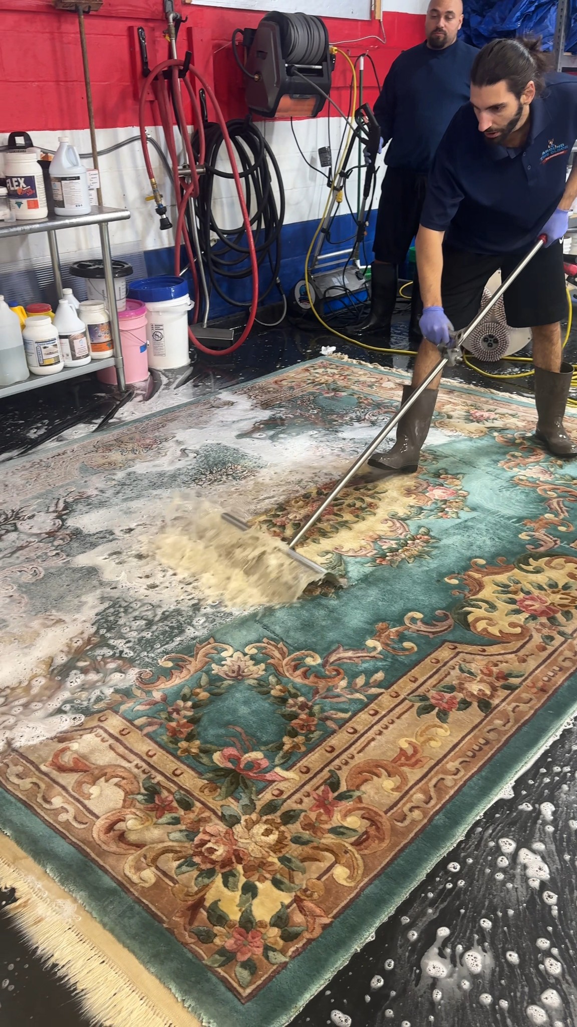 Step inside the world of professional rug washing see how we carefully ...